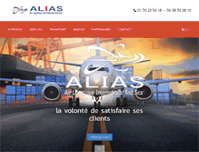 Tablet Screenshot of alias-logistique.com